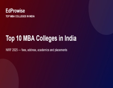 Top 10 MBA Colleges in India 2026: Fees, Address, Academics and Placements Compared