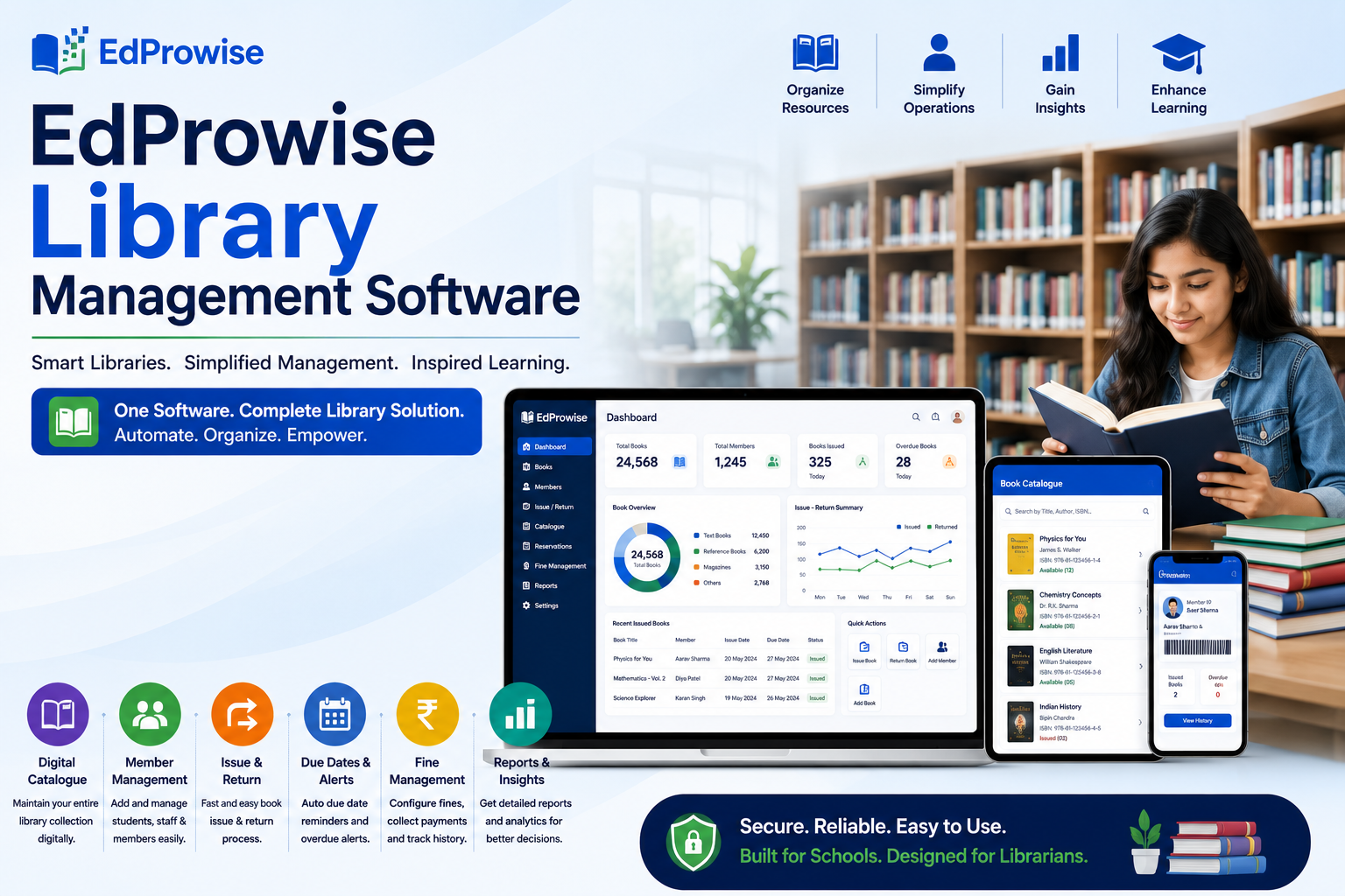 Why EdProwise Library Management System is Preferred by Schools in India