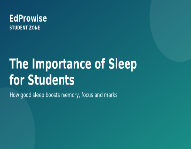 The Importance of Sleep for Students and Better Marks